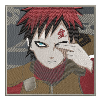 Garaa Embroidery Design - Naruto Anime Embroidery Design