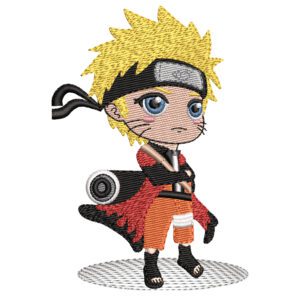 Naruto Chibi Embroidery Design - Naruto Anime Embroidery Design