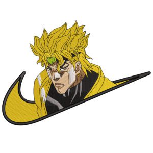 Dio Swoosh Embroidery Design - JoJo's Bizarre Adventure Nike Anime Embroidery Design