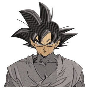 Goku Black Embroidery Design - Dragon Ball Anime Embroidery Design