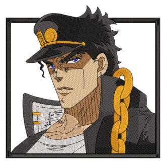 Jotaro Kujo Embroidery Design - JoJo's Bizarre Adventure Anime Embroidery Design