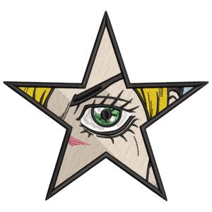 Jolyne Star Embroidery Design - JoJo's Bizarre Adventure Anime Embroidery Design