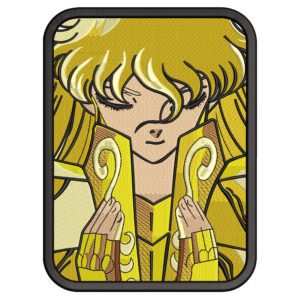 Virgo Shaka Embroidery Design - Knights of the Zodiac Anime Embroidery Design