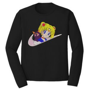 Sailor Moon Nike Anime Embroidery Design