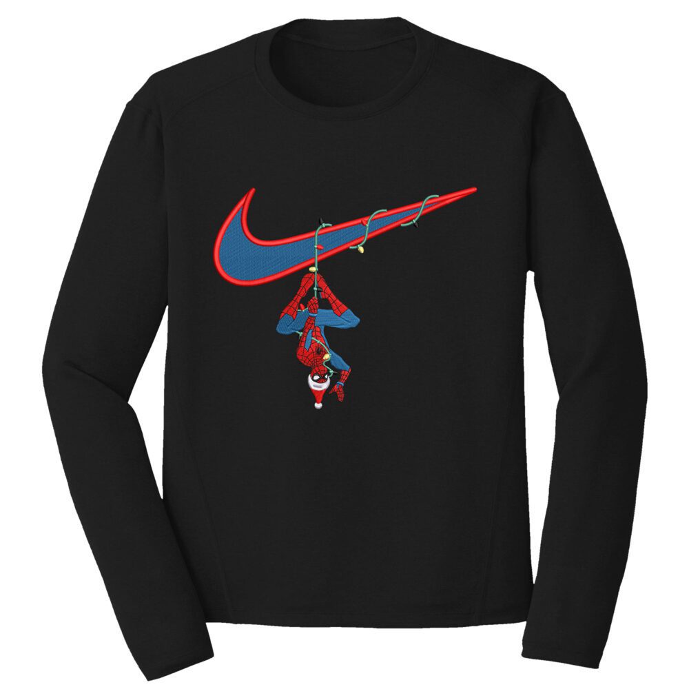 Spiderman Nike Superhero Embroidery Design