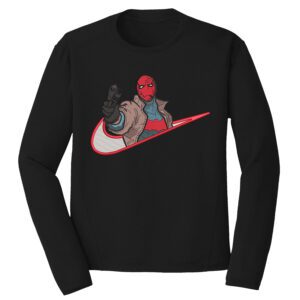 Red Hood Nike Superhero Embroidery Design