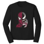 Spiderman x Venom Embroidery Design - Spiderman Superhero Embroidery Design