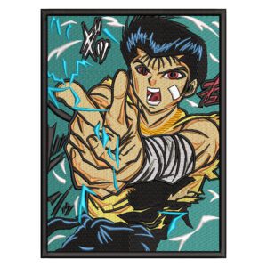 Yusuke Urameshi Embroidery Design - Yuyu Hakusho Anime Embroidery Design