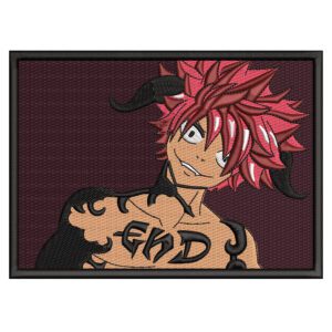 Natsu Dragneel Embroidery Design - Fairy Tail Anime Embroidery Design