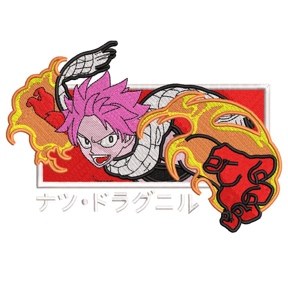 Fairy Tail Anime Embroidery Design