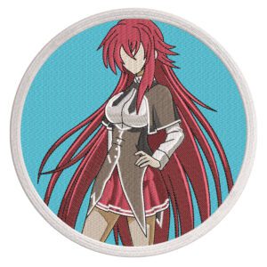 Rias Gremory Embroidery Design - High School DxD Anime Embroidery Design