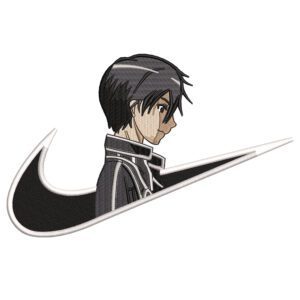 Kirito Swoosh Embroidery Design - Sword Art Online Nike Anime Embroidery Design