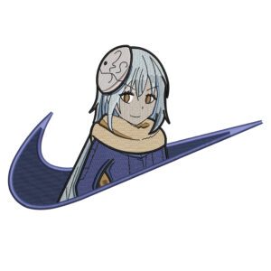 Rimuru Swoosh Embroidery Design - That Time I Got Reincarnated as a Slime Nike Anime Embroidery Design