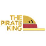 The Pirate King Embroidery Design - One Piece Anime Embroidery Design