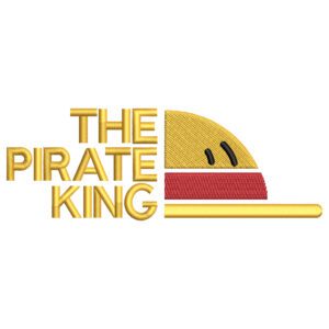 The Pirate King Embroidery Design - One Piece Anime Embroidery Design