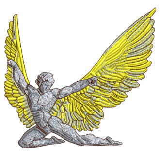 Icarus Wings Embroidery Design - Greek Gods Embroidery Design