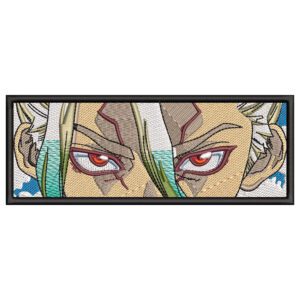 Senku Eyes Embroidery Design - Dr. Stone Anime Embroidery Design