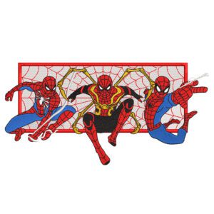 3 Spiderman Embroidery Design - Spiderman Superhero Embroidery Design