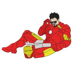 Iron Man Embroidery Design - Iron Man Superhero Embroidery Design