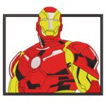 Iron Man Embroidery Design - Iron Man Superhero Embroidery Design