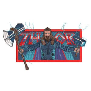 Thor Embroidery Design - Thor Superhero Embroidery Design