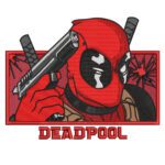 Deadpool Embroidery Design - Deadpool Superhero Embroidery Design