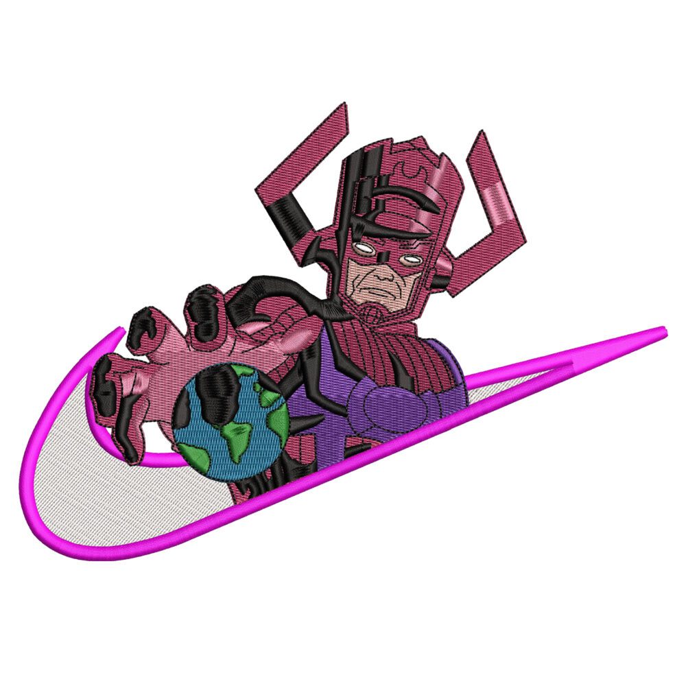 Galactus Nike Superhero Embroidery Design