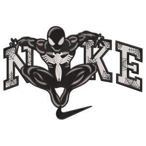 Spiderman Nike Embroidery Design - Spiderman Nike Superhero Embroidery Design