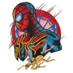 Spiderman x Wasp Embroidery Design - Spiderman Superhero Embroidery Design