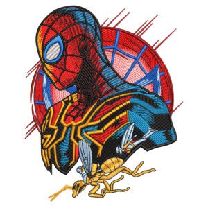 Spiderman x Wasp Embroidery Design - Spiderman Superhero Embroidery Design