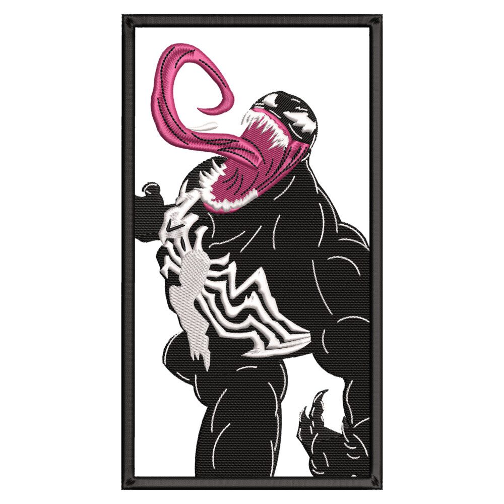 Venom Superhero Embroidery Design