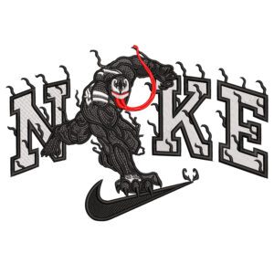 Venom Nike Embroidery Design - Venom Nike Superhero Embroidery Design