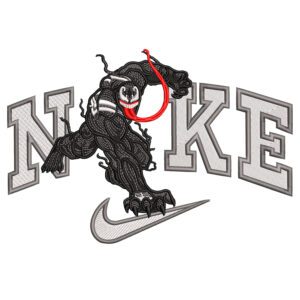 Venom Nike Embroidery Design - Venom Nike Superhero Embroidery Design