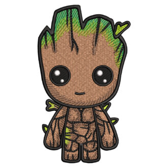 Groot Embroidery Design - Guardians of the Galaxy Superhero Embroidery Design