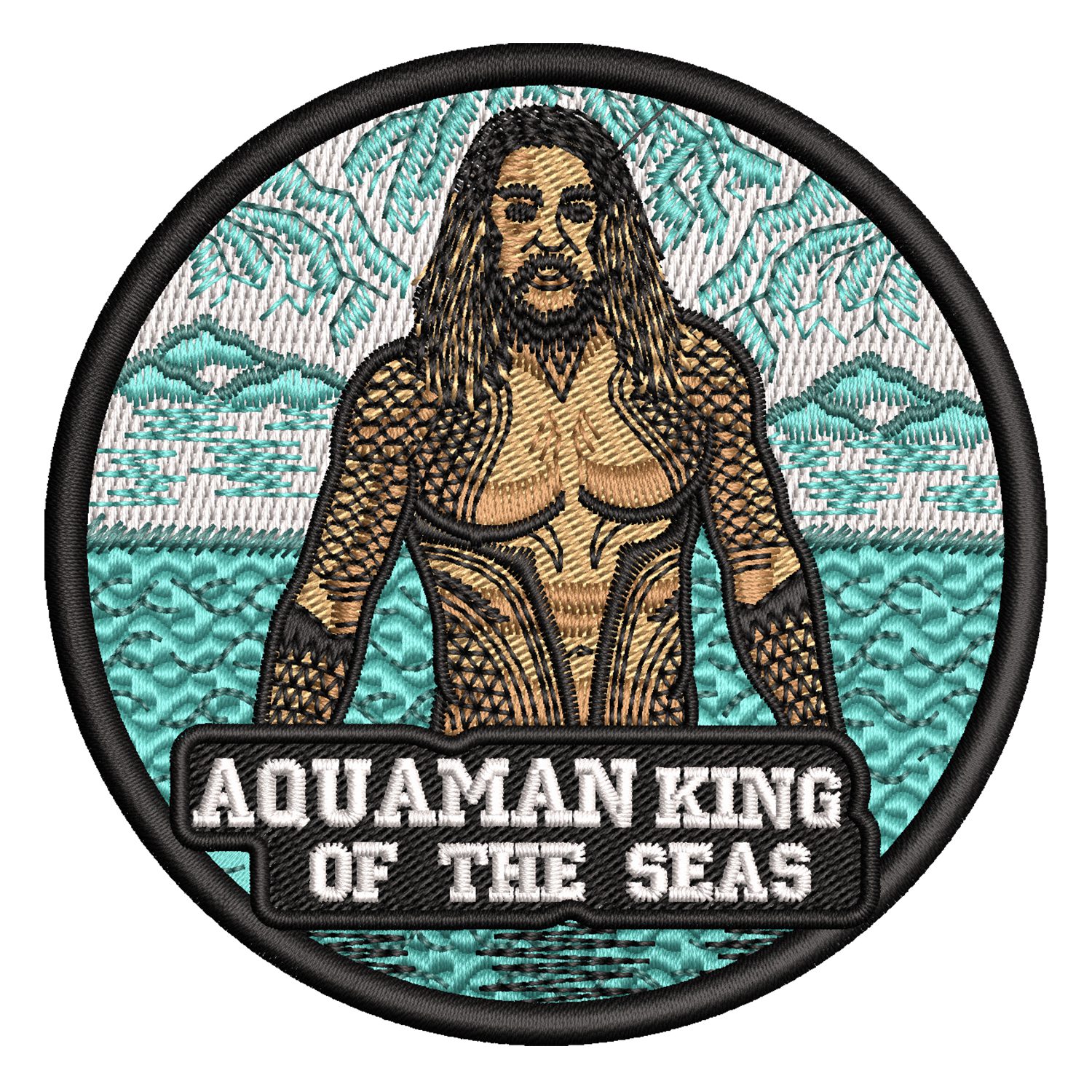 Aquaman Superhero Embroidery Design