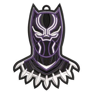 Black Panther Embroidery Design - Black Panther Superhero Embroidery Design