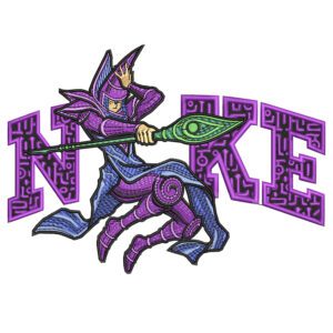 Dark Magician Nike Embroidery Design - Yu-Gi-Oh! Nike Anime Embroidery Design