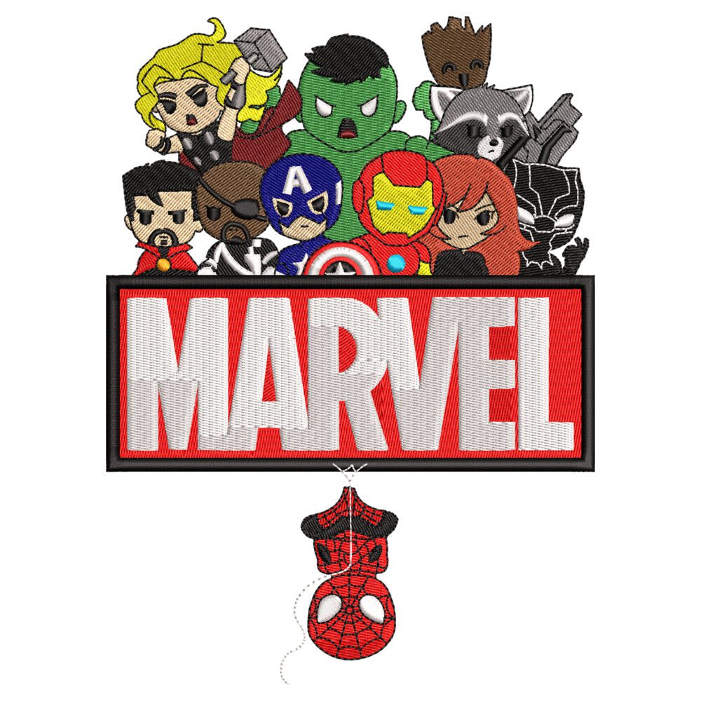 Avengers Superhero Embroidery Design