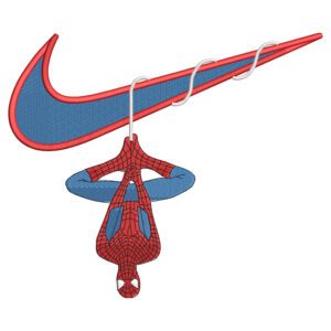 Spiderman Swoosh Embroidery Design - Spiderman Nike Superhero Embroidery Design