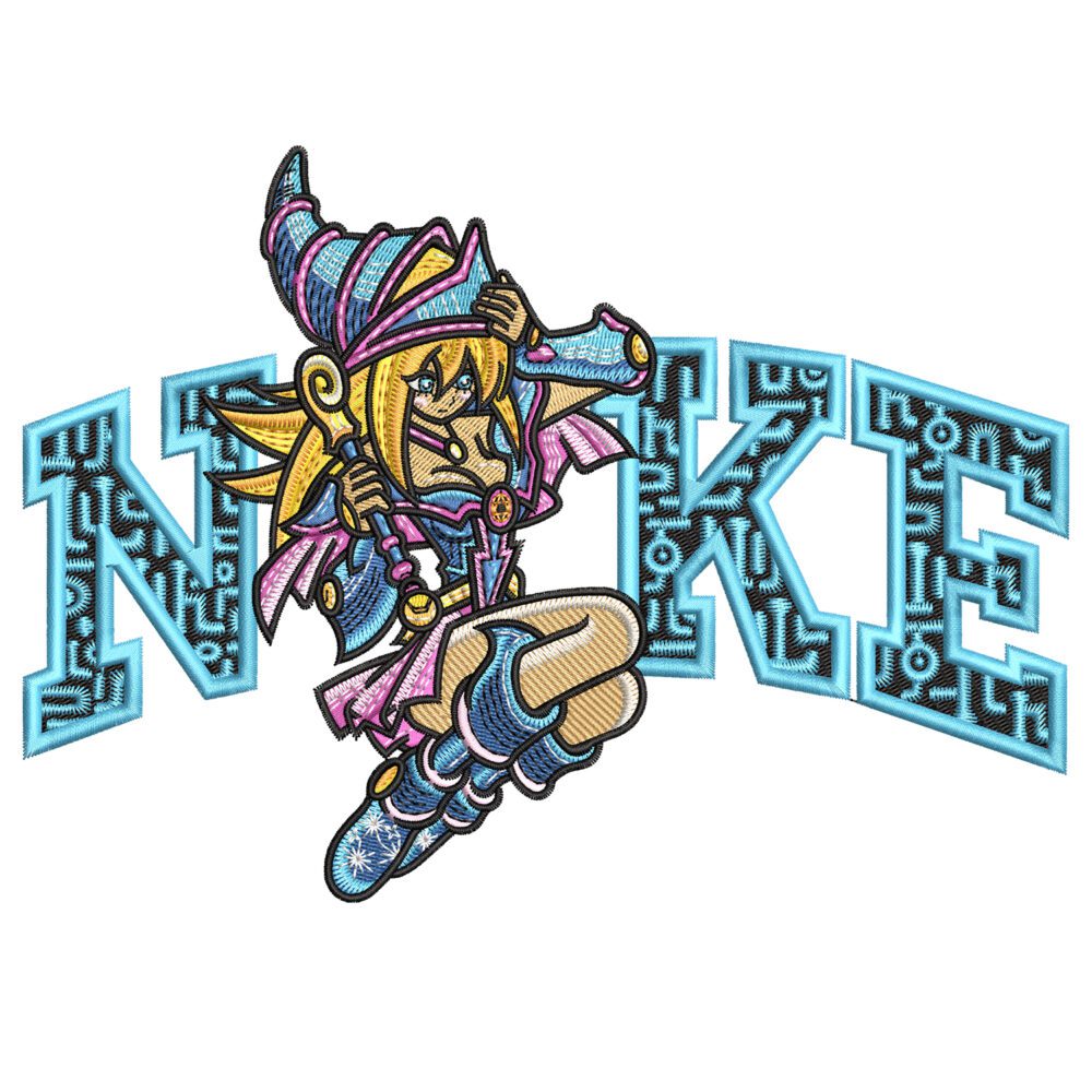 Yu-Gi-Oh! Nike Anime Embroidery Design