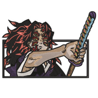 Kokushibo Embroidery Design - Demon Slayer Anime Embroidery Design