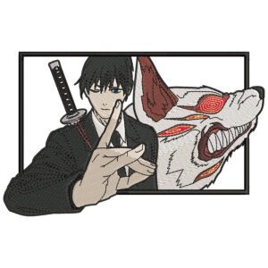 Aki Kon Embroidery Design - Chainsaw Man Anime Embroidery Design