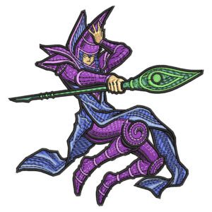 Dark Magician Embroidery Design - Yu-Gi-Oh! Anime Embroidery Design