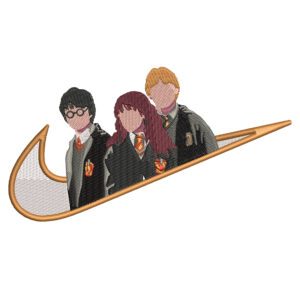 Harry Potter Trio Swoosh Embroidery Design - Harry Potter