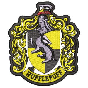 Hufflepuff Logo Embroidery Design - Harry Potter