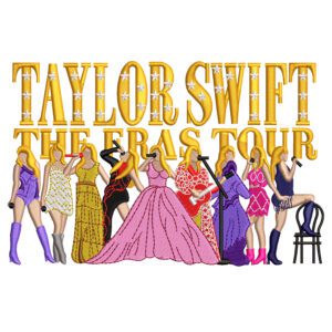 The Eras Tour Embroidery Design - Taylor Swift