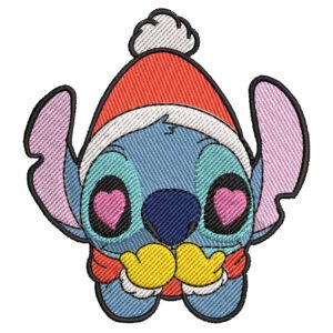 Stitch Christmas Embroidery Design - Lilo & Stitch