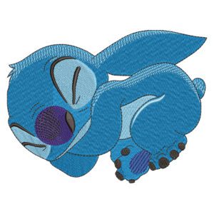 Stitch Sleeping Embroidery Design - Lilo & Stitch