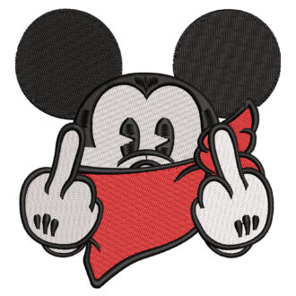 Mickey Bandit Embroidery Design - Mickey Mouse