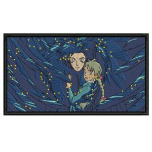 Moving Castle Embroidery Design - Howl's Moving Castle Anime Embroidery Design